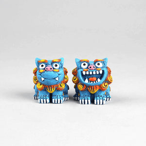 Retro Lion Original Hand-Painted Resin Ornaments