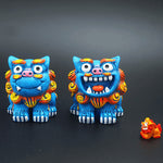 Load image into Gallery viewer, Retro Lion Original Hand-Painted Resin Ornaments
