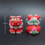 Load image into Gallery viewer, Retro Lion Original Hand-Painted Resin Ornaments
