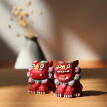 Load image into Gallery viewer, Retro Lion Original Hand-Painted Resin Ornaments
