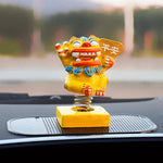 Load image into Gallery viewer, Moving Head Spring Lion Hand-Painted Car Ornaments
