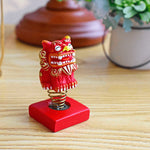 Load image into Gallery viewer, Moving Head Spring Lion Hand-Painted Car Ornaments
